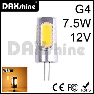 DAXSHINE LED G4 7.5W AC/DC12V Warm White 2800-3200K 180-200lm      